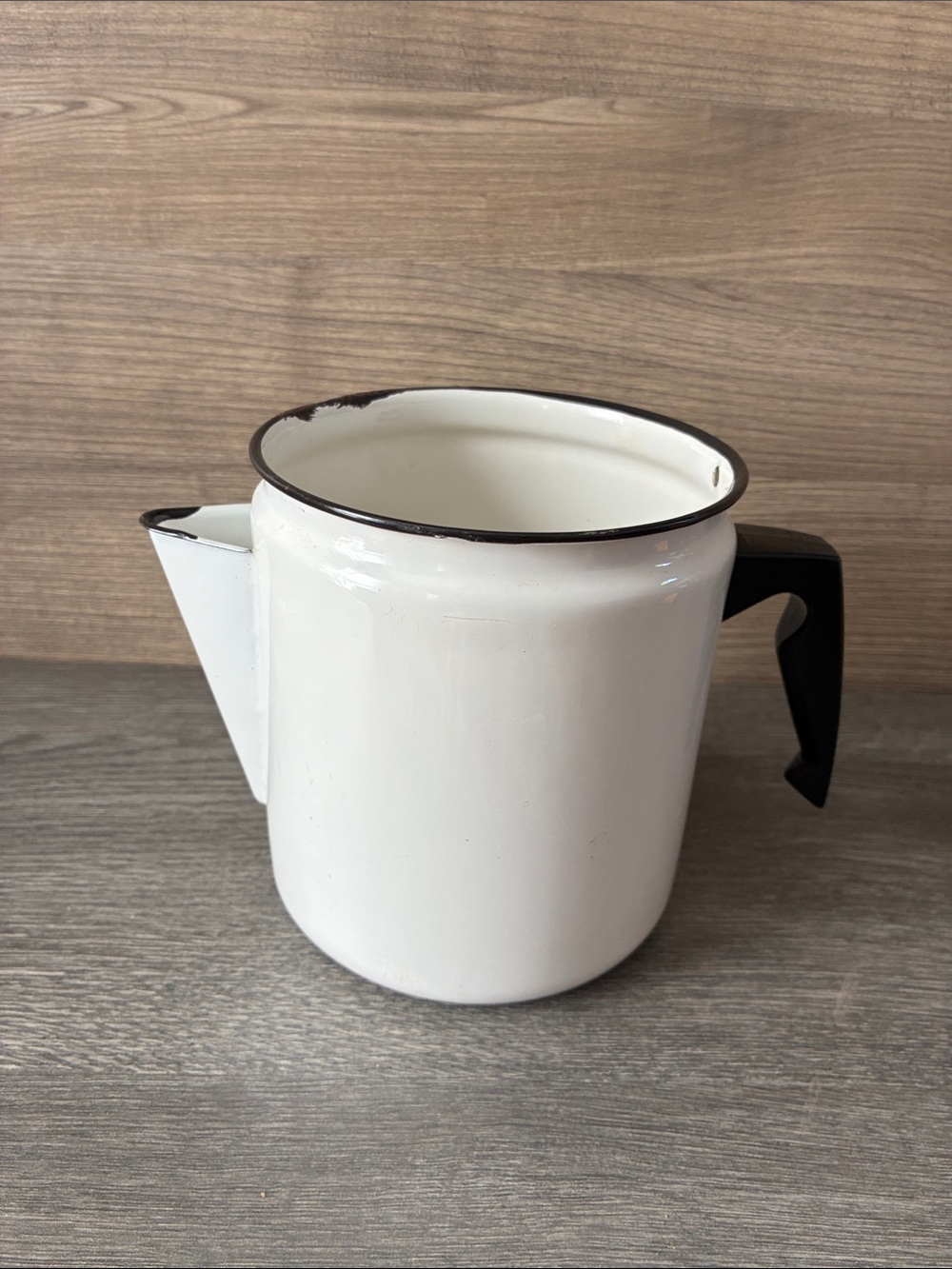 Vintage Enamel Coffee Pot NO LID